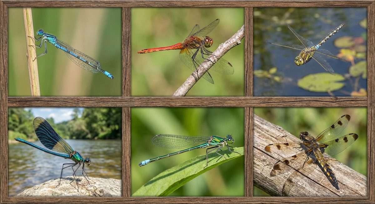 Verschiedene Libellenarten